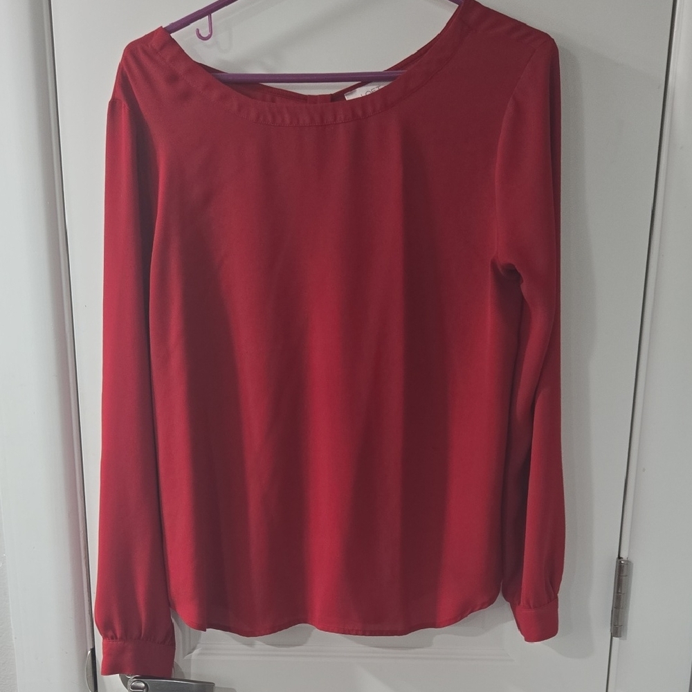 LOFT Scarlet Long Sleeve Blouse
